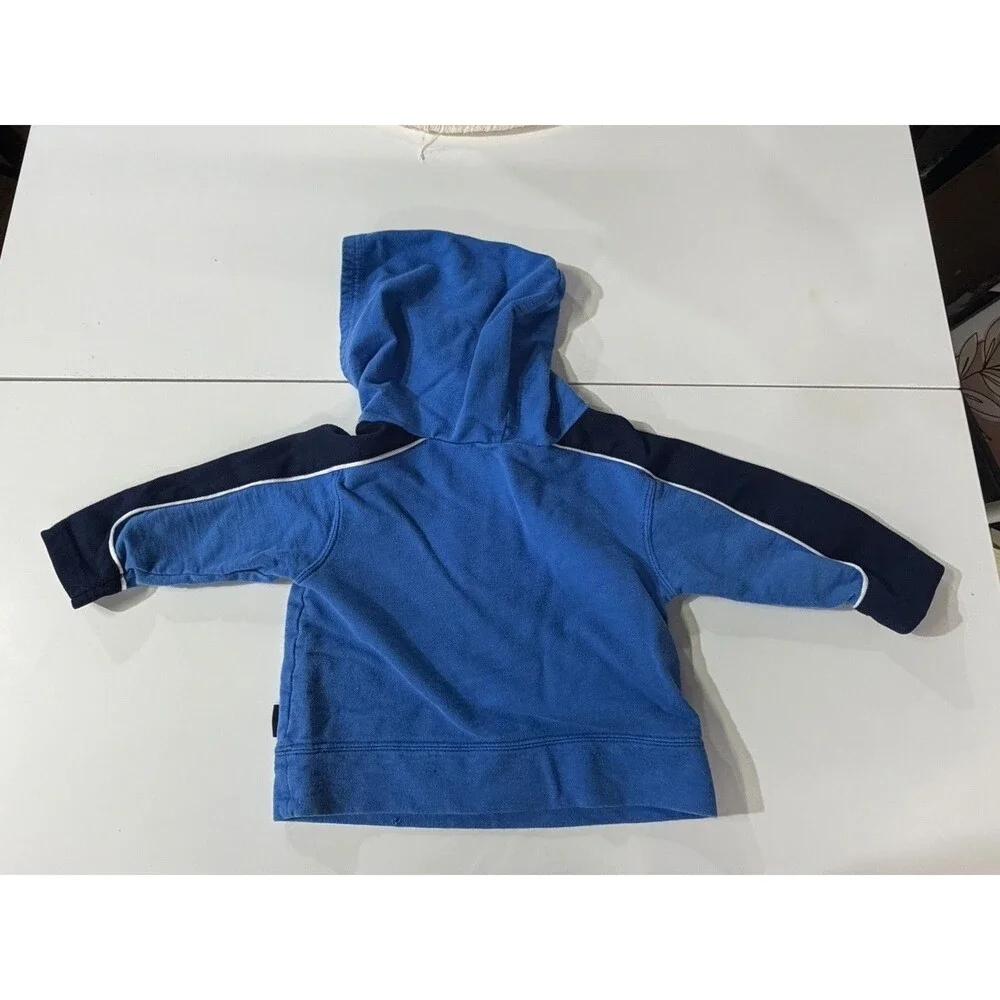 Vintage/y2k Nike Baby 12 Months Blue/Navy Colorblock 1/4 Zip Hoodie w/ Pockets